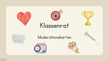 Vorschau - Poster - Moderationskarten für den Klassenrat | soziales Lernen | Klassenführung - Seite 1