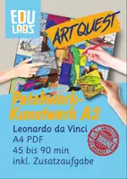 Vorschau - Arbeitsblätter - Das große Patchwork-Kunstwerk Leonardo da Vinci - Renaissance - Deckblatt