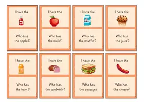 Vorschau - Spiele - Lesekette/reading chain – food - Seite 2