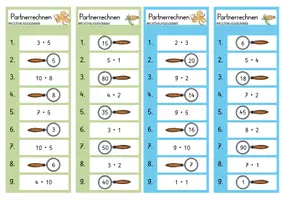 Vorschau - Spiele - Partnerrechnen: Kernaufgaben der Multiplikation und Division - Seite 3