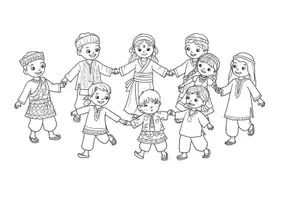 Vista previa - Manualidades / Dibujos para colorear - 20 Imágenes para colorear – Colorear el mundo de la aceptación - página 2