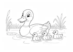Vista previa - Manualidades / Dibujos para colorear - 20 Imágenes para colorear - Animales del lago - página 3