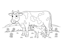 Vista previa - Manualidades / Dibujos para colorear - 20 Imágenes para colorear - Los animales y sus crías - página 3