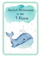 Vorschau - Poster - Willkommenskärtchen Walklasse - Druckschrift - Seite 1