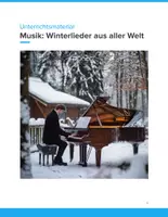 Vorschau - Unterrichtsreihen - Winterlieder aus aller Welt – Musikprojekt für Klasse 5–10 - Deckblatt