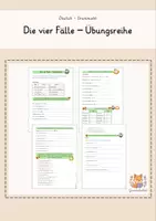 Vorschau - Arbeitsblätter - Die vier Fälle - Übungsreihe AB - Deckblatt