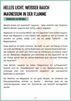 Vorschau - Arbeitsblätter - Magnesium in der Flamme - Metalle - Theorie, Protokoll, Arbeitsblätter, Differenziert - Seite 2