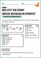 Vorschau - Arbeitsblätter - Elektrische Leitfähigkeit - Wer leitet den Strom? - Theorie, Versuchsprotokoll, Arbeitsblätter, Differenziert - Seite 3