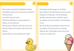 Vorschau - Arbeitsblätter - Lese Kartei Texte zum Thema Sommer - Deckblatt