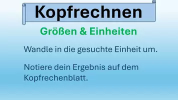 Vorschau - Arbeitsblätter - Kopfrechnen Größen und Einheiten Präsentation - Seite 2
