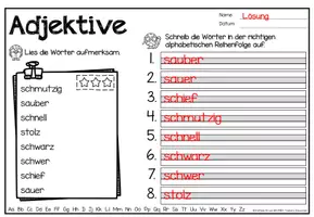 Vorschau - Arbeitsblätter - Wörter nach dem Alphabet ABC ordnen | Jahrespaket - Seite 3