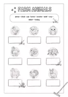 Vorschau - Arbeitsblätter - Farm Animals - Englisch Klasse 2 - Deckblatt