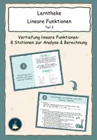 Vorschau - Arbeitsblätter - Materialpaket: Lerntheken Lineare Funktionen – Grundlagen und Analyse - Seite 1
