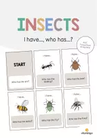 Aperçu - Jeux - Insects / Insectes: I have..., who has...? (Jeu pour le cours d'anglais) - Page de couverture