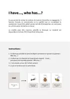 Aperçu - Jeux - Insects / Insectes: I have..., who has...? (Jeu pour le cours d'anglais) - Page 1