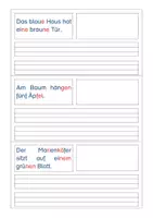 Vorschau - Arbeitsblätter - Sätze-Maler , ein Heftchen zum ersten sinnentnehmenden Lesen - Seite 1