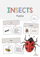 Aperçu - Jeux - Insects / Insectes: Puzzle (Puzzle pour le cours d'anglais) - Page de couverture