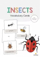 Aperçu - Fiches - Insects / Insectes: Vocabulary Cards (Cartes de mots) - Page de couverture