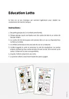 Aperçu - Jeux - Toys / Jouets: Education Lotto (Jeu pour le cours d'anglais) - Page 1