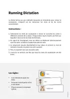Aperçu - Jeux - Toys / Jouets: Running Dictation (Dictée en mouvement pour le cours d'anglais) - Page 1