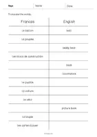Aperçu - Tests - Toys / Jouets: Vocabulary Mini Test (Test pour le cours d'anglais) - Page 2