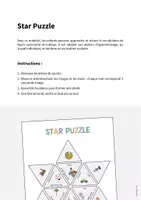 Aperçu - Jeux - Toys / Jouets: Star Puzzle (Jeu pour le cours d'anglais) - Page 1