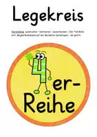 Vorschau - Fördermaterial/Inklusion - Legekreis zur 4er-Reihe - Seite 1