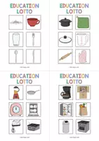 Aperçu - Jeux - Kitchen / Cuisine: Education Lotto (Jeu pour le cours d'anglais) - Page 3