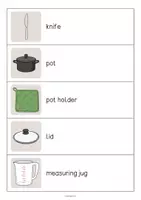 Aperçu - Jeux - Kitchen / Cuisine: Running Dictation (Dictée en mouvement pour le cours d'anglais) - Page 3