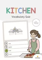Aperçu - Jeux - Kitchen / Cuisine: Vocabulary Quiz (Jeu de questions pour le cours d'anglais) - Page de couverture