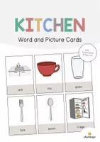 Aperçu - Affichage - Kitchen / Cuisine: Word and Picture Cards (Cartes avec images pour le cours d'anglais) - Page de couverture