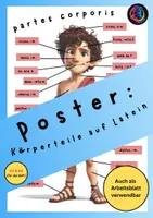 Vorschau - Arbeitsblätter - Latein Poster und Arbeitsblatt: Körperteile (partes corporis) - Seite 1