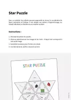 Aperçu - Jeux - Kitchen / Cuisine: Star Puzzle (Jeu pour le cours d'anglais) - Page 1