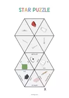 Aperçu - Jeux - Kitchen / Cuisine: Star Puzzle (Jeu pour le cours d'anglais) - Page 2