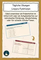 Vorschau - Unterrichtsreihen - Materialpaket: Lineare Funktionen - Seite 1