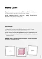 Aperçu - Jeux - 3D Shapes / Formes 3D: Memo Game (Jeu pour le cours d'anglais) - Page 1