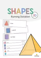 Aperçu - Jeux - 3D Shapes / Formes 3D: Running Dictation (Dictée en mouvement pour le cours d'anglais) - Page de couverture