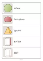 Aperçu - Jeux - 3D Shapes / Formes 3D: Running Dictation (Dictée en mouvement pour le cours d'anglais) - Page 3
