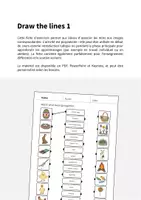 Aperçu - Cartes d'exercices - Easter / Pâques: Draw the lines 1 (Fiche d'exercices d'anglais) - Page 1
