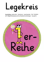 Vorschau - Fördermaterial/Inklusion - SPARPAKET ALL-in-ONE * 10 Legekreise zum kleinen 1x1 * - Seite 1