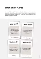 Aperçu - Jeux - Easter / Pâques: What am I? - Cards (Jeu pour le cours d'anglais) - Page 1