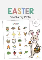 Aperçu - Affichage - Easter / Pâques: Vocabulary Poster (Affiche pour le cours d'anglais) - Page de couverture