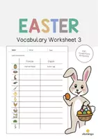 Aperçu - Fiches - Easter / Pâques: Vocabulary Worksheet 3 (Fiche d'exercices d'anglais) - Page de couverture