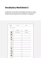 Aperçu - Fiches - Easter / Pâques: Vocabulary Worksheet 3 (Fiche d'exercices d'anglais) - Page 1