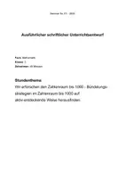 Vorschau - Stundenentwürfe - Zahlenraumerweiterung 1000 - Klasse 3 - Unterrichtsentwurf Unterrichtspraktische Prüfung - Deckblatt