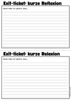 Vorschau - Arbeitsblätter - EXIT TICKETS - für jede Sicherungsphase (englische & deutsche Version) - Seite 2