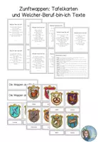 Vorschau - Präsentationen/Tafelbilder - Wappen - Zünfte Karten und Berufe Rätsel 8/9 - Deckblatt