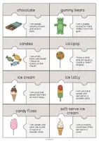 Aperçu - Jeux - Sweets / Friandises: Puzzle (Puzzle pour le cours d'anglais) - Page 2