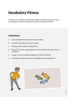 Aperçu - Jeux - Sweets / Friandises: Vocabulary Fitness (Fitness du vocabulaire) - Page 1