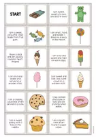 Aperçu - Jeux - Sweets / Friandises: Reading Domino (Jeu pour le cours d'anglais) - Page 2
